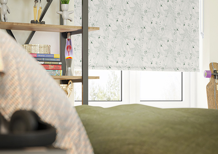 Peruvian Parrots, Cobalt - Roller Blind - Image 5